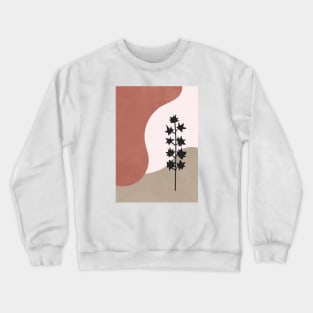 Neutral, Modern Gallery Wall Decor , Minimal, Scandinavian, Abstract, Botanical 2 Crewneck Sweatshirt